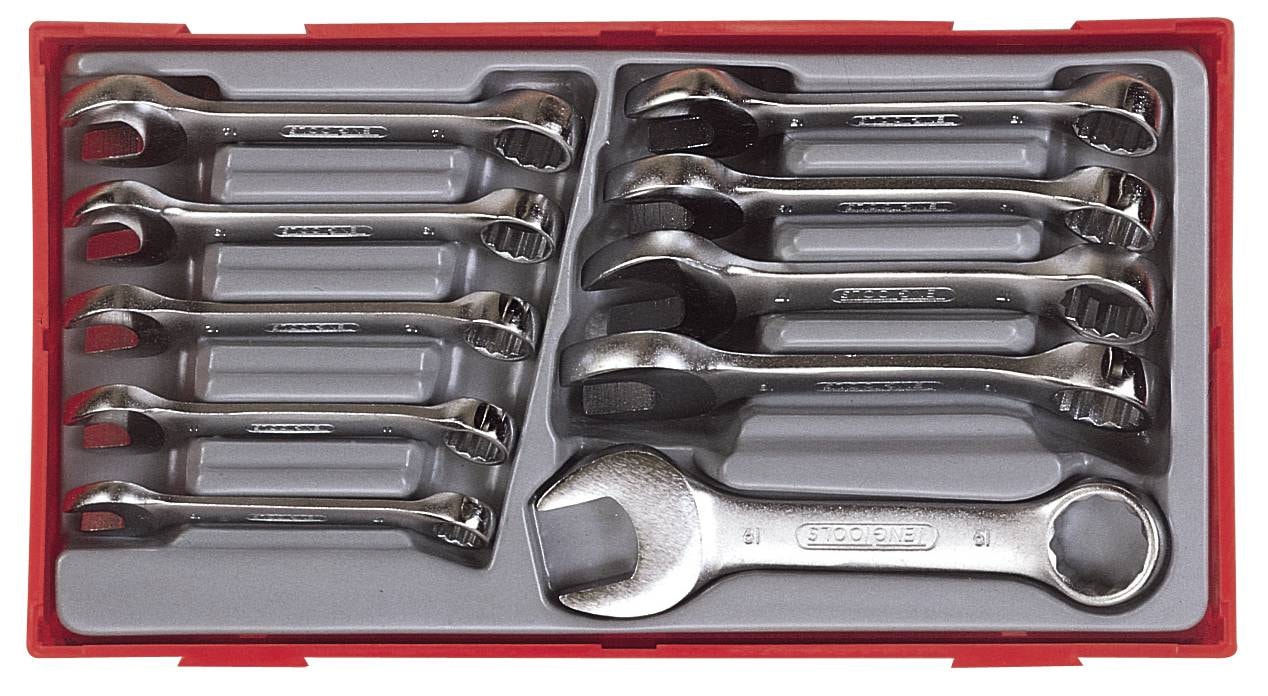 Teng Tools U-ringnyckelsats TT6010M 10-19mm, korta 10 delar