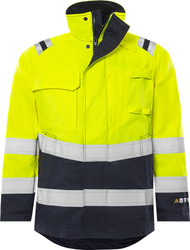 Fristads Jacka Flamestat 4175 ATHS, Klass 3 Varsel Gul/Marinblå XS