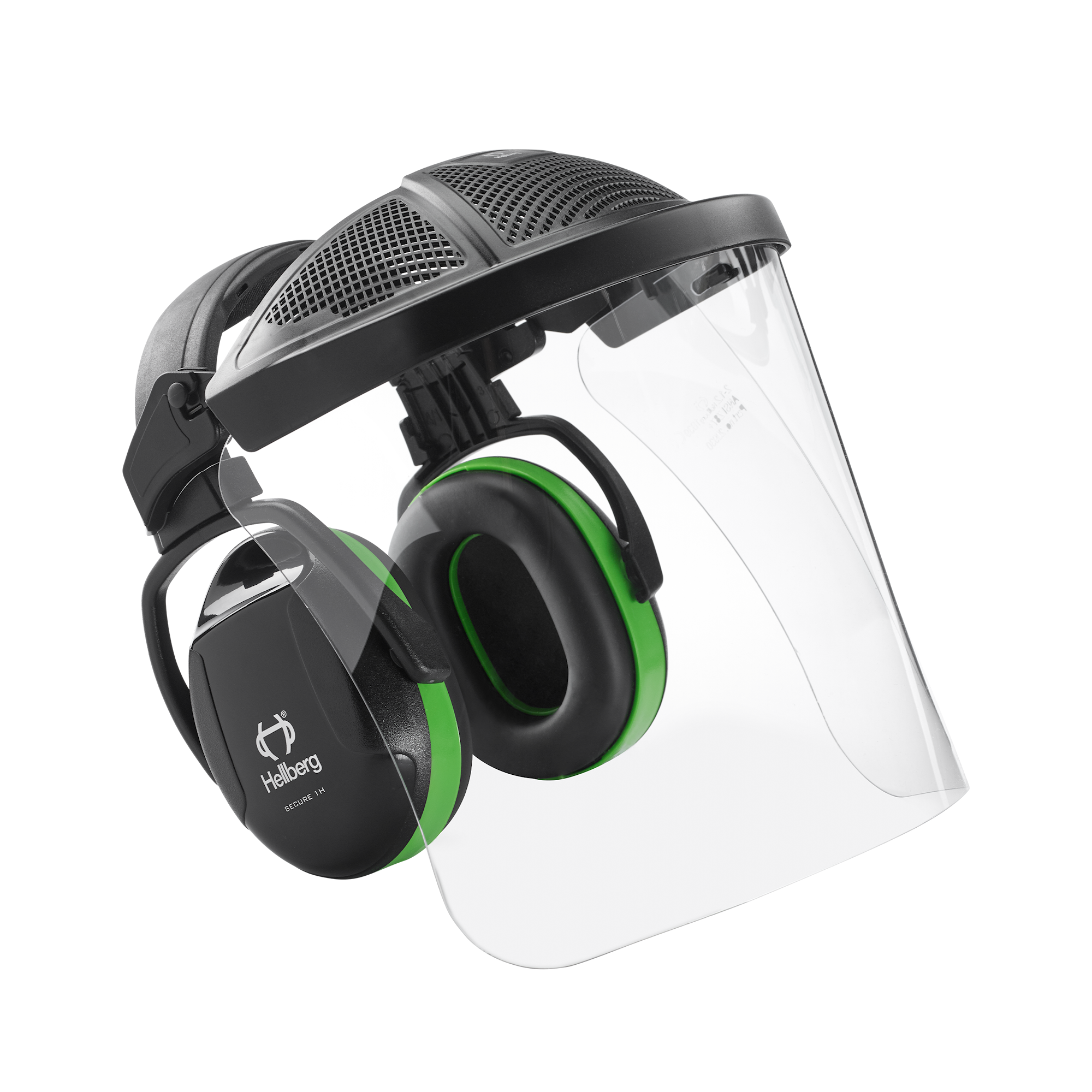 Hellberg Kuulonsuojaimet Secure visiirillä Keltainen