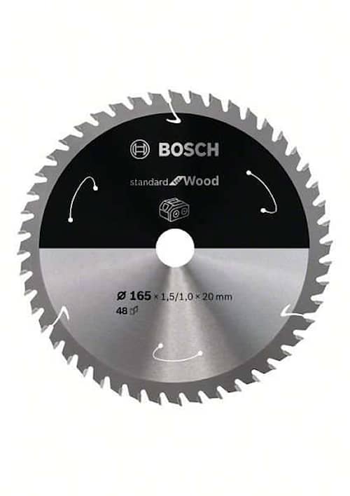 Bosch Standard for Wood-rundsavklinge til batteridrevne save 165x1,5/1x20 T48