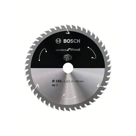 Bosch Standard for Wood-rundsavklinge til batteridrevne save 165x1,5/1x20 T48