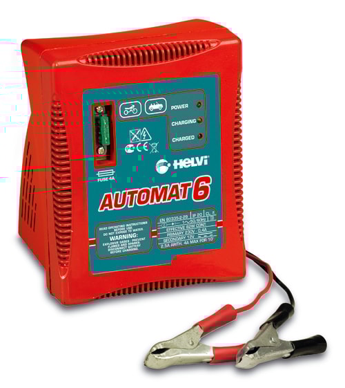 Helvi batterilader Automat 6, 12V, 4A