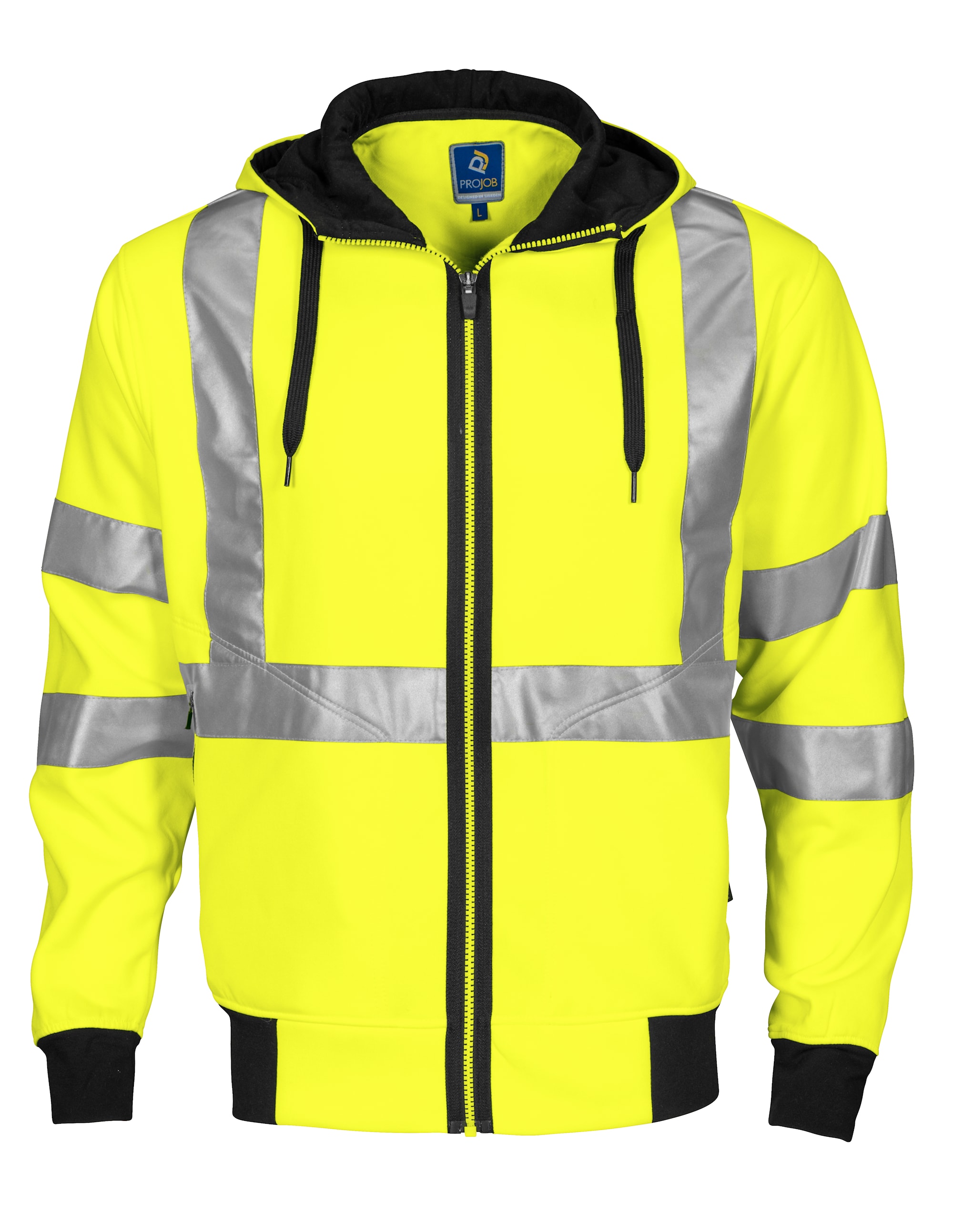 ProJob 6104 Kapuze HV Kl.2 Gelb/Schwarz XS