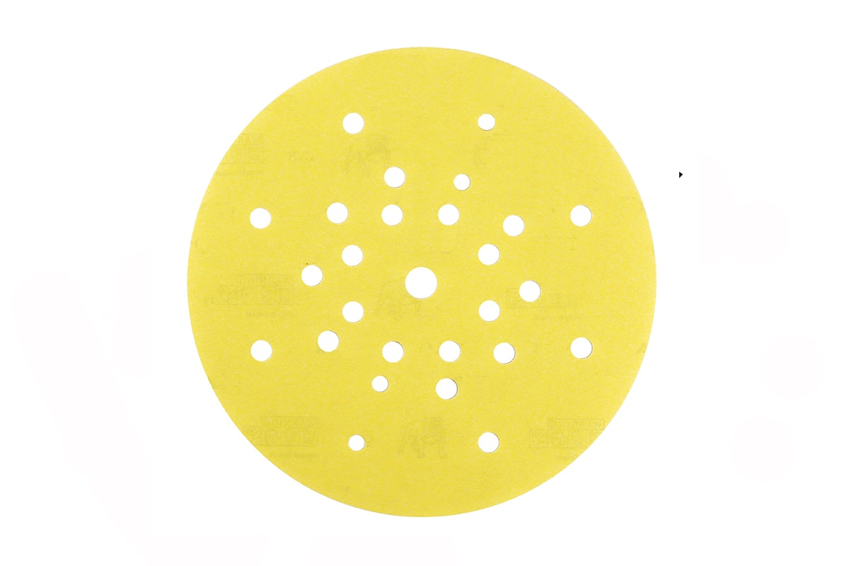 Mirka Sliprondell Yellow Abrasive Soft Grip 225mm Soft Grip 27H P180 25-pack