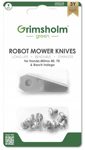 9-pack knivar till Bosch Indego