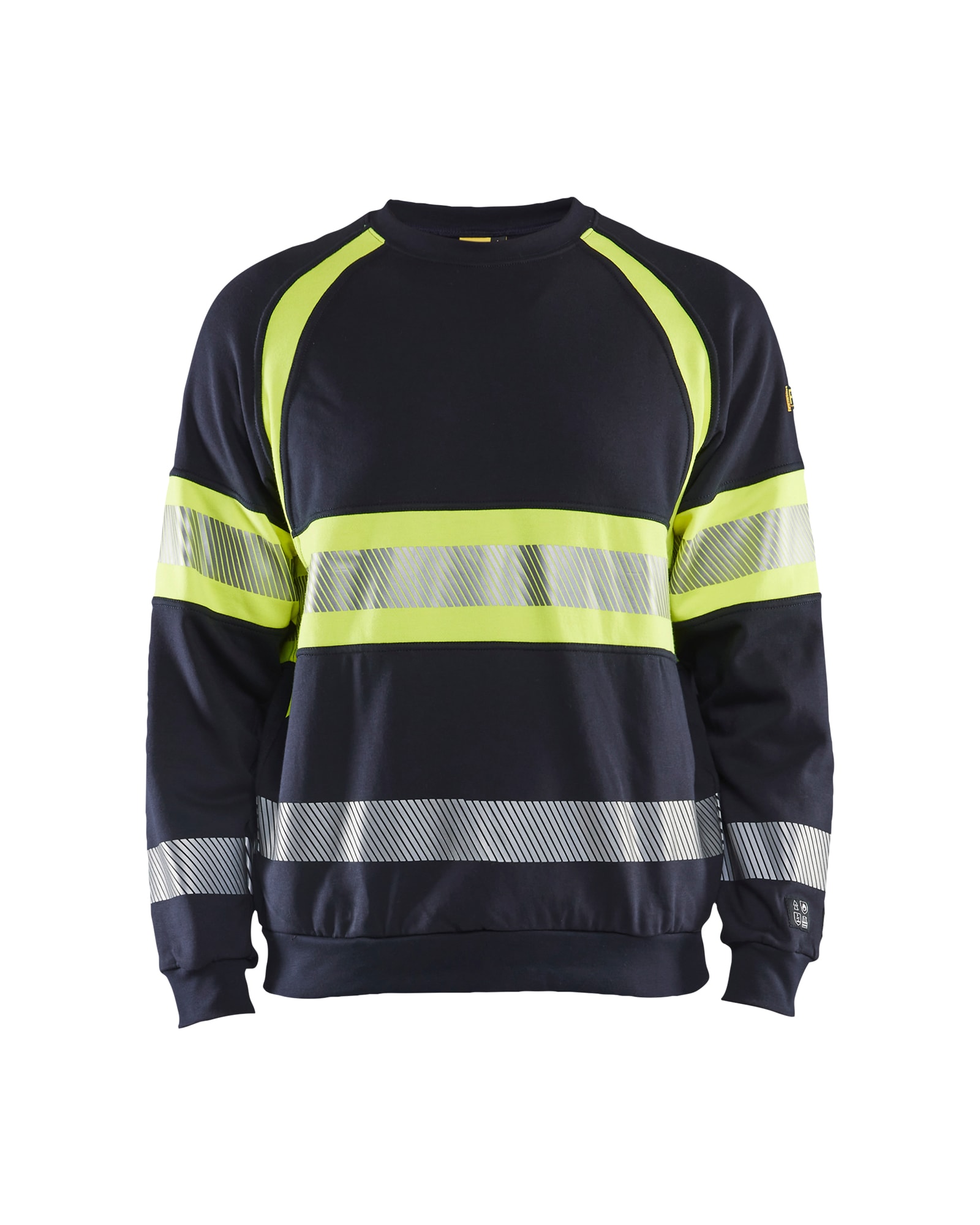 Blåkläder 3459-1762 Sweatshirt Multinorm Inherent Marinblå/Varselgul XL