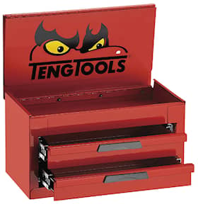 Teng Tools Topplåda TC103NF Mini 3 lådor, röd