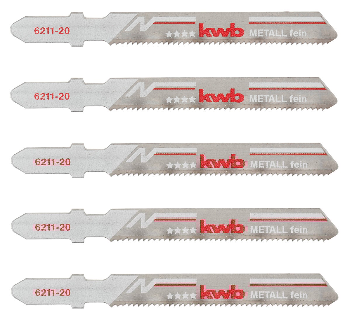 KWB Sticksågblad metall, fint 5-pack