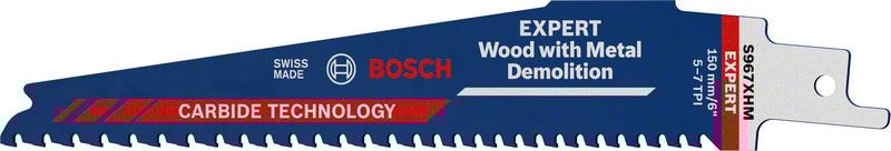 Bosch Tigersavklinge Expert 'Wood with Metal Demolition' S 967 XHM, 10 stk