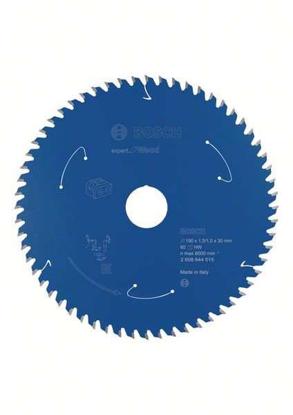 Bosch Expert for Wood-sirkelsagblad for batteridrevne sager 190x1,5/1x30 T60