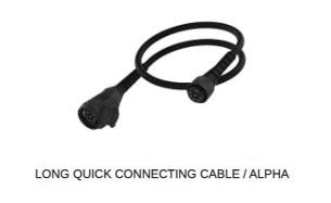 Pellenc Adapterkabel med snabbfäste för Alpha batteri