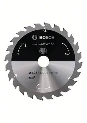 Bosch Standard for Wood-sirkelsagblad for batteridrevne sager 136x1,5/1x20 T24