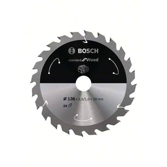 Bosch Standard for Wood-rundsavklinge til batteridrevne save 136x1,5/1x20 T24