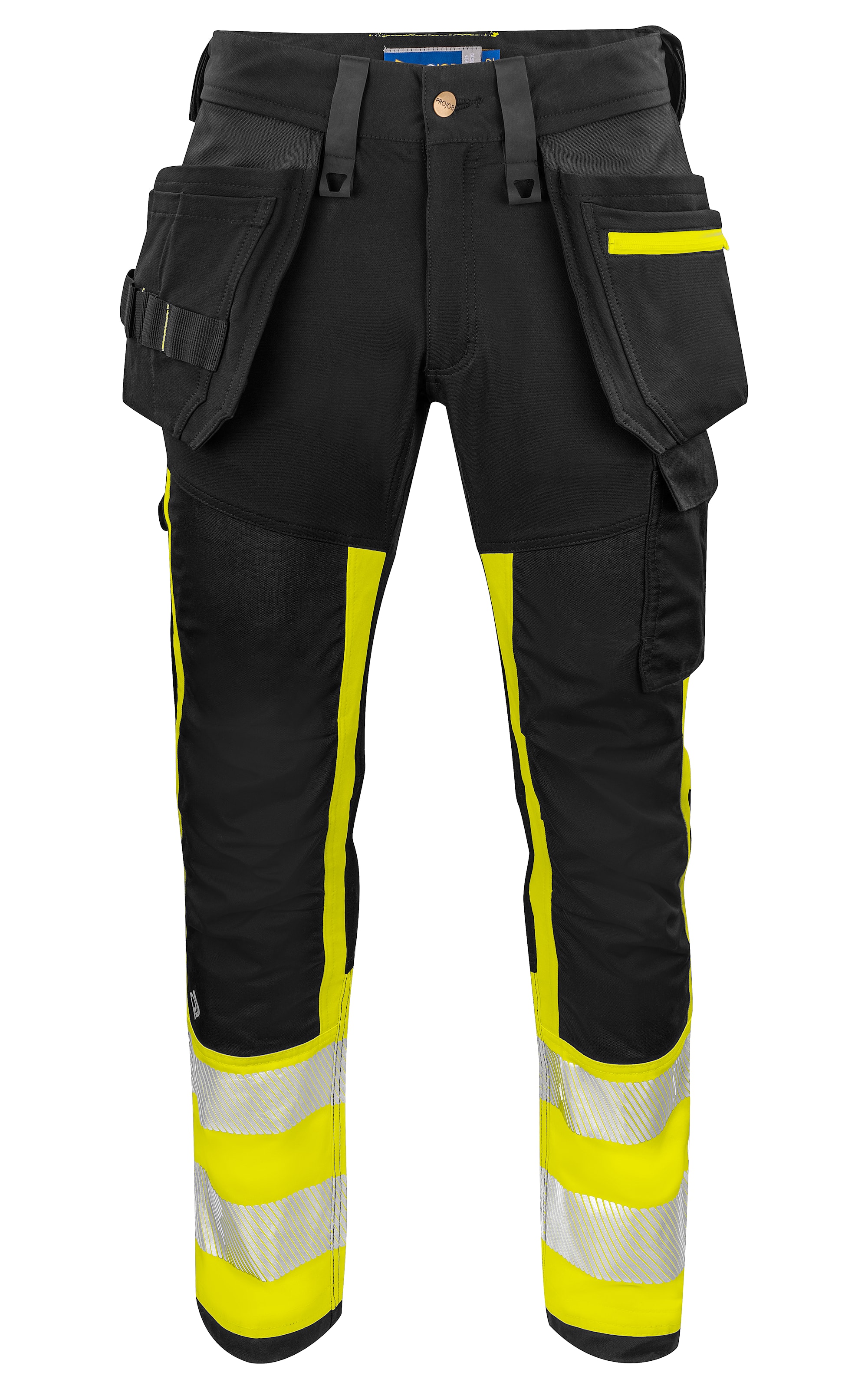 ProJob 6540 Håndverksbukse En Iso 20471 Kl 1 - Yellow/Black - C154