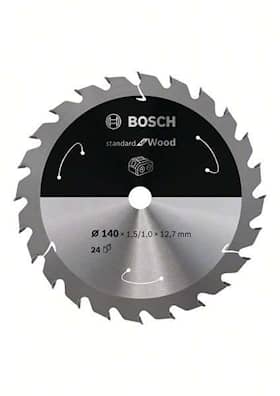 Bosch Standard for Wood -pyörösahanterä johdottomiin sahoihin 140 x 1,5 / 1 x 12,7 T24