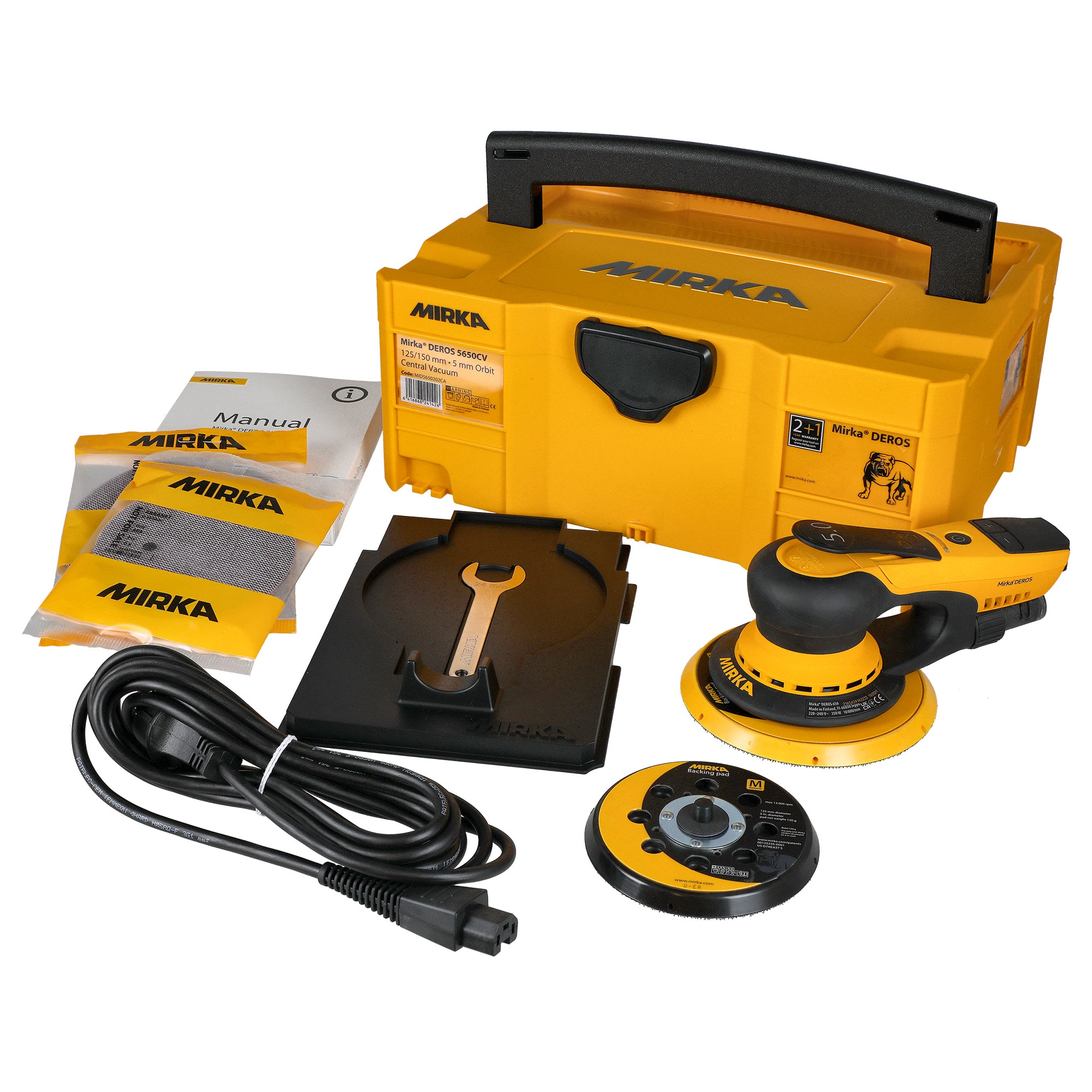 Mirka Excenterslip Deros II DEROS5650NET 125/150mm 5.0mm 230v orbit