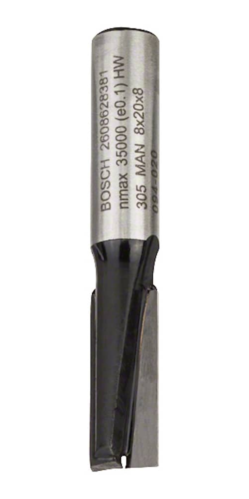 Bosch Notfræser, 8 mm, D1 8 mm, L 20 mm, G 51 mm