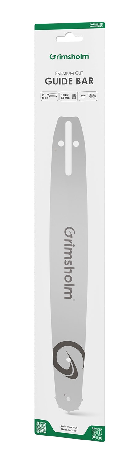 Grimsholm Guide bar Premium Cut 14" .325" .043"/1.1mm (for Husqvarna)