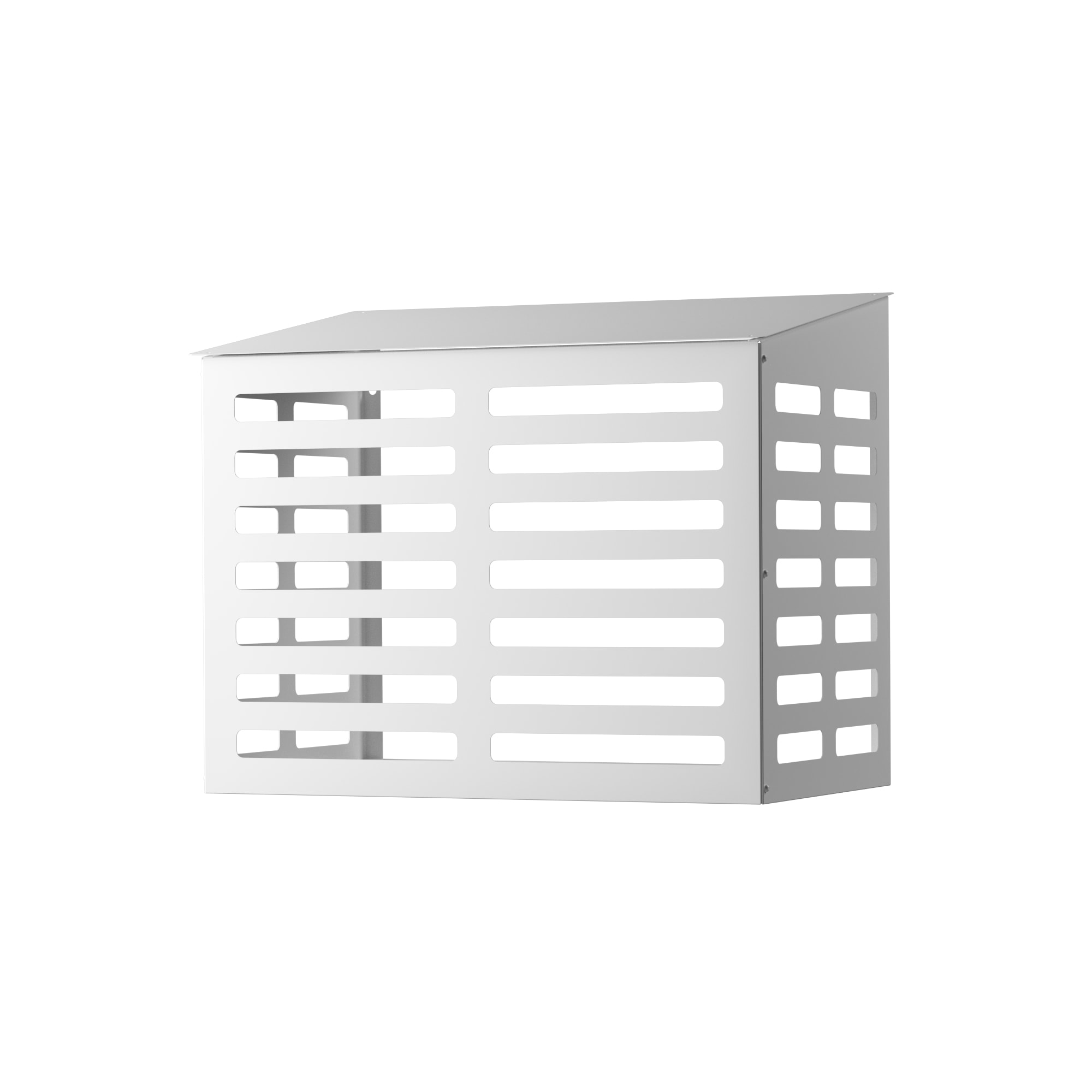 Skotte Garden Värna Värmepumpskydd 2.0 Förgalvad Vitmålad Plåt