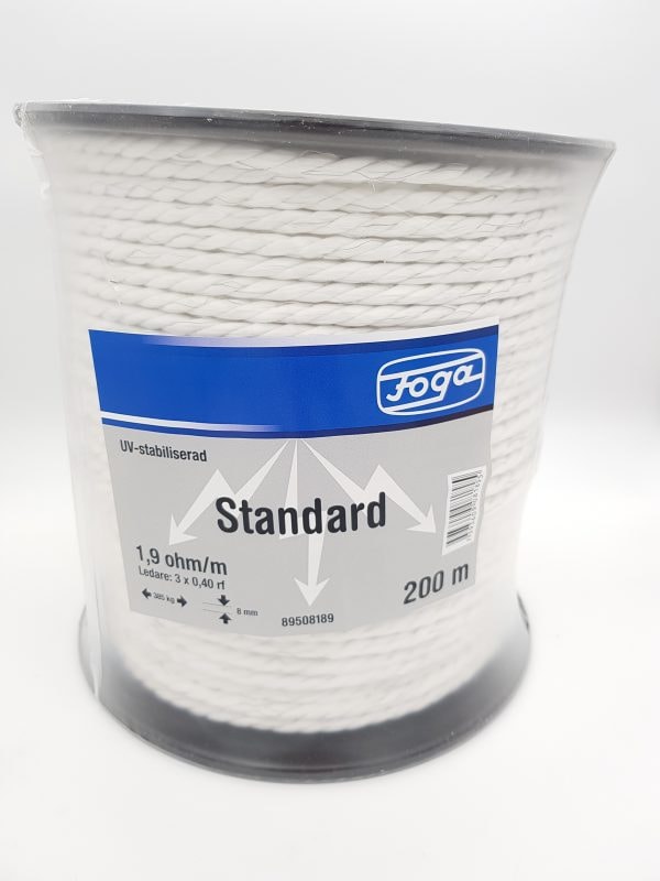 Foga Elrep Standard 8mm 200m Vit