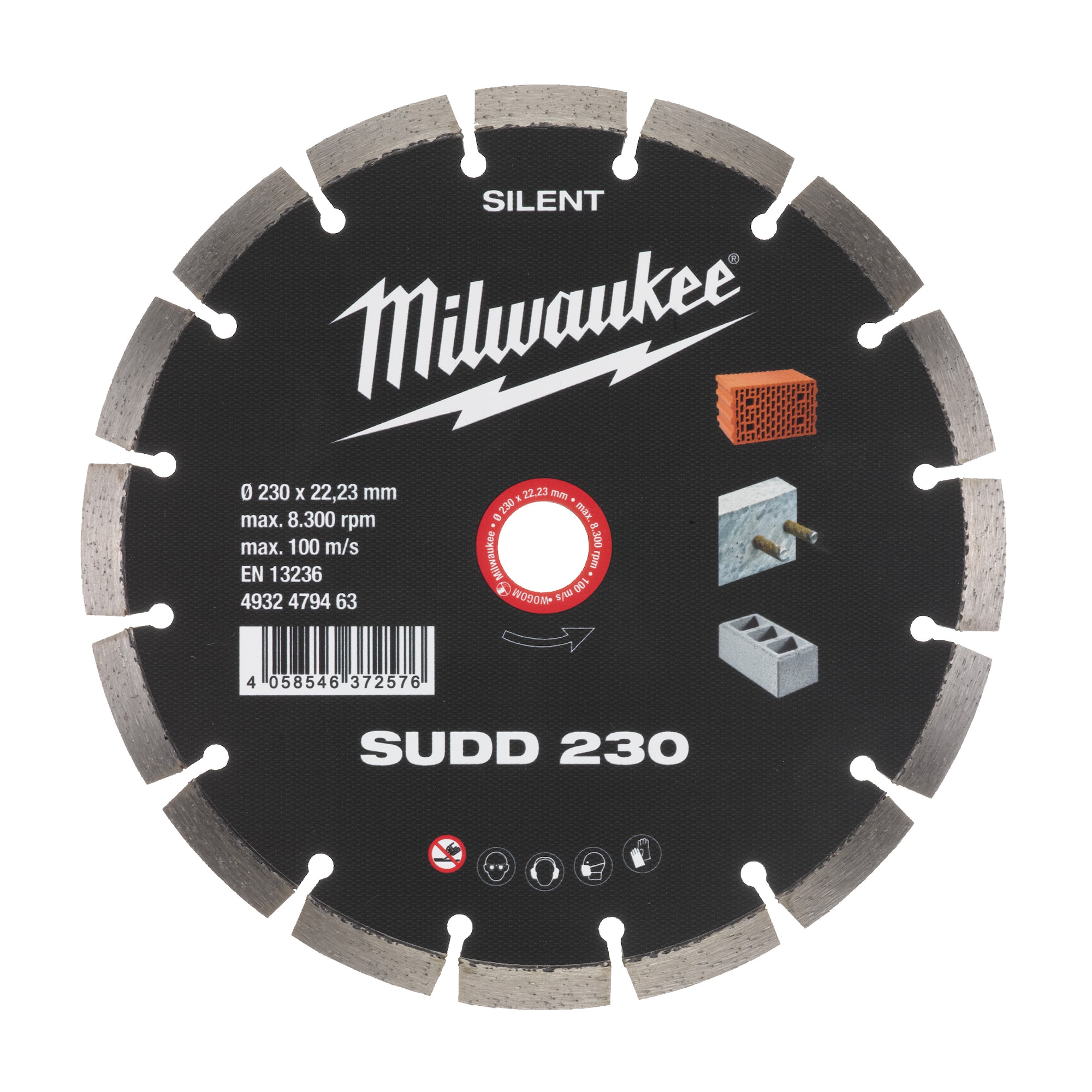 Milwaukee Diamantskiva Sudd Silent 230Mm