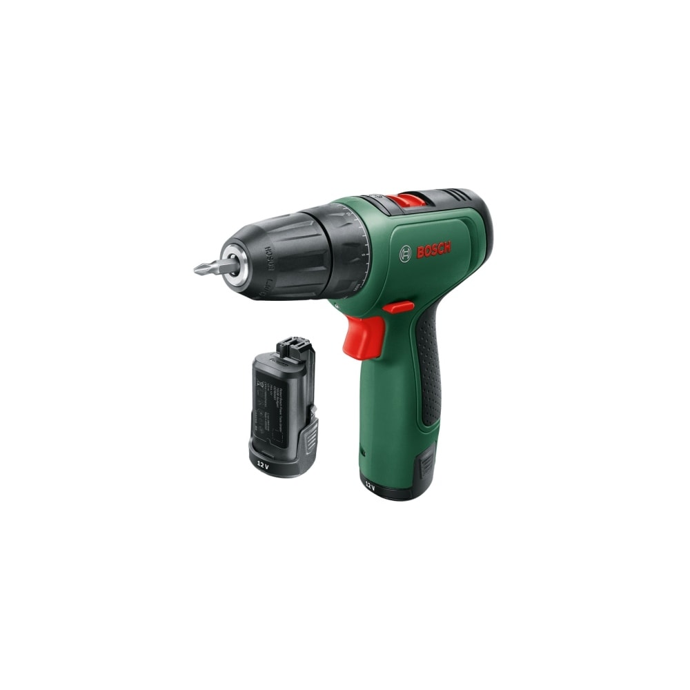 Bosch DIY Akkuporakone EasyDrill 1200, 2x1,5Ah + 1210CV -laturi