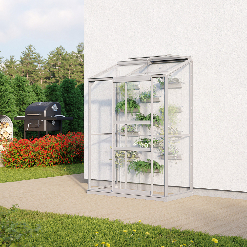 Vitavia Ida 900 Växthus - 0,9 m2 Alu 3mm Delat Glas