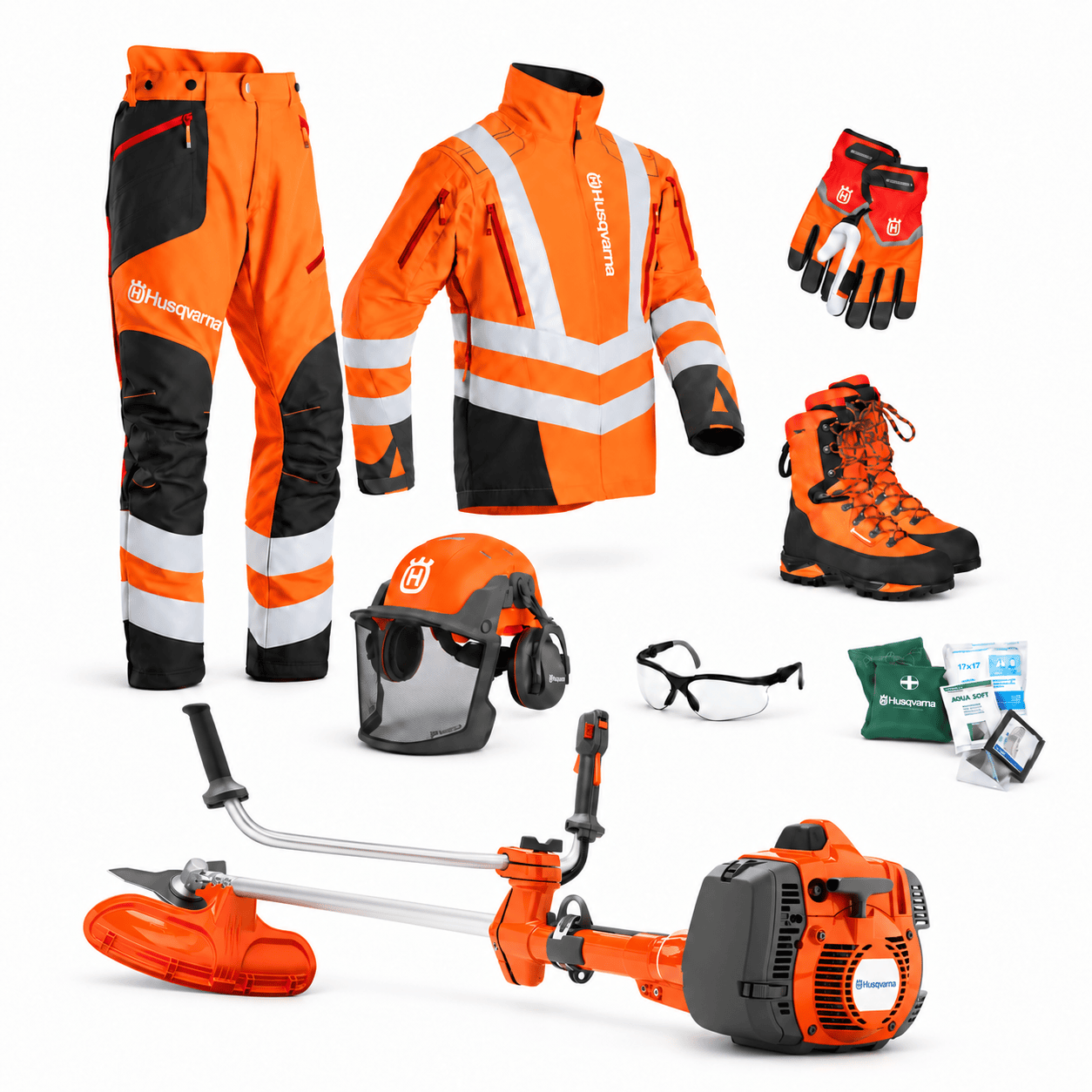 Husqvarna 545FR Komplett Röjsågspaket – 8 delar