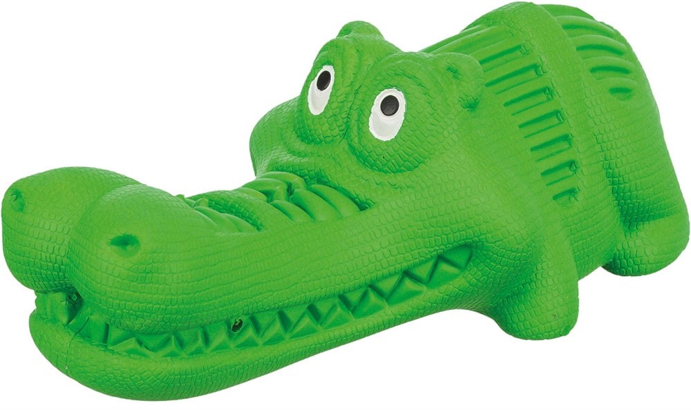Trixie Snackskrokodil Naturgummi 18 cm - Grön